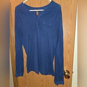 Bit & Bridle Women's Blue Long Sleeve Top